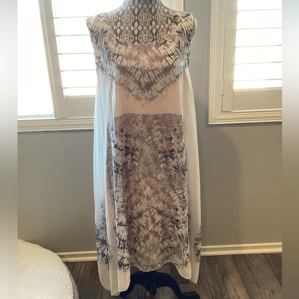 DKNY Tie-Dye Sleeveless Dress